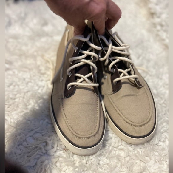 polo Ralph Lauren Chukka Hi Top Polo tan Canvas Sneakers  9.5D main image 6
